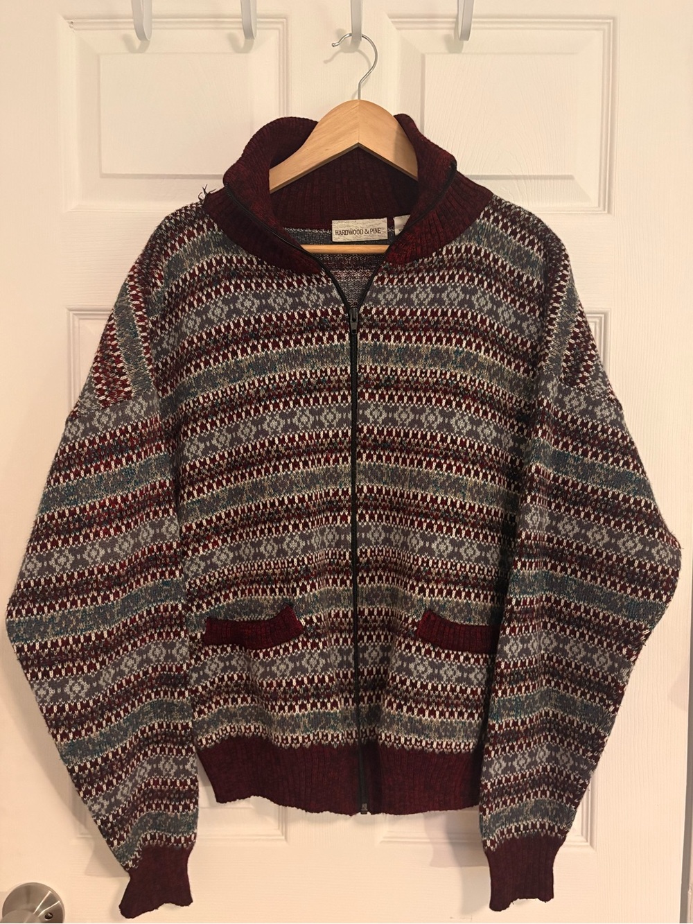 Hardwood and Pine Zip Up Sweater